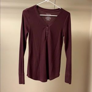 Maroon long sleeve, thermal